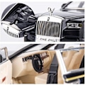 Miniatyrbillede 3 af 5: 1/24 Rolls-Royce Phantom Modelbil Zinklegering Træk Tilbage Legetøjsbil med Lyd og Lys Til Børn Dreng Pige Gave (Sort) St-001 (FMY)-Perfet