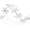 Miniatyrbillede 4 af 5: 1. snøfnugformet sølvglitterbånd, julebånd satin