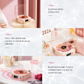 Pikkukuva 2 / 5: The Waves Vinyyli soitin, Wave Retro Vinyylilevy soitin Langaton Bluetooth-kaiutin {FW} Pink