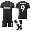 Pikkukuva 1 / 2: 24-25 Liverpoolin vieraspaita lapsille ja aikuisille jalkapallopaita setti nro 9 DARWIN No.9 DARWIN XS