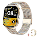 Miniatyrbild 5 av 5: Smartklocka för Herr & Dam - Smartwatch för Android-telefoner och iPhone med Pulsmätare och Fitness Tracker Gold