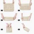 Pikkukuva 4 / 4: Pakkauskubiot Matkatavaroiden pakkausjärjestäjät Setti Toilettilaukulla (7 kpl)