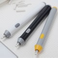 Miniatyrbillede 2 af 5: Elektrisk viskelæder Batteridrevet automatisk viskelædersæt med pen med Black one size