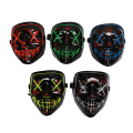 Pikkukuva 3 / 5: LED-valomask EL-lanka valaisee The Purge -elokuvan asun valo P Sininen onesize