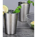 Miniatyrbilde 5 av 6: Rustfrie ølglass i rustfritt stål - Stabelbare ølglass for reiser - Metallglass for å drikke utendørs - 500 ml gjenbrukbare stålglass - 5-pakning