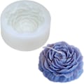 Miniatyrbilde 1 av 5: Roseblomster 3D silikonstearinlysform, matvarekvalitetsform for soyavokslys, bivoks, aromaterapi, sjokolade, stearinlys mpule