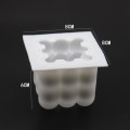 Miniatyrbilde 1 av 5: Lysformer lys stearinlys DIY støpeformer i silikonform stor rubiks kube