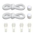 Miniatyrbillede 1 af 10: Spring Lock Skosnören Uden Slips VIT white