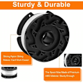 Miniatyrbillede 4 af 4: Nylon spole Reservedel til Black and Decker A6481 A6485 AF-100 trimmer (linelængde 9,1 m diameter ⌀ 1,65 mm) (Black & Decker AF-100, 4 styk)