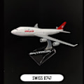 Miniatyrbilde 1 av 6: 1:400 Skala metallflymodell Replika DHL Boeing 757 Flymodell Diecast modell Flymodell Hjemmekontor Miniatyrleker for barn - Perfekt 106.Swiss B747