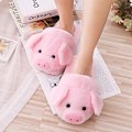 Miniatyrbillede 3 af 5: Damtofflor Søde Gris Tofflor Cartoontofflor Dyre Tofflor Varme Tofflor Pink B