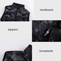 Miniatyrbillede 7 af 7: 9 Zoner Varmevest Vinter Elektrisk Varmevest Vaskbar Varmejakke Termisk Jagtvest Vintervarmejakke Sort 4XL Black