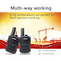 Miniatyrbillede 2 af 5: Mini 2w FRS Walkie Talkie Radtel RT12 Bærbar tovejsradio langdistans børn Walkie-Talkie til hotelvirksomhed Black
