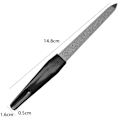 Miniatyrbilde 3 av 5: Sorte neglfiler, neglfil, 5 stk 148mm metallisk rustfritt stål neglfil, metall neglfil med sklisikkert håndtak, neglfil for salong og hjemme