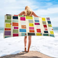 Miniatyrbilde 2 av 4: Mikrofiber Strandhåndkle, Rasktørkende Absorberende Tynn Håndkle