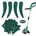 Miniatyrbilde 4 av 5: 50 stk. Gressklipper Plastblad Klippeblad for Bosch lawn-Xin-