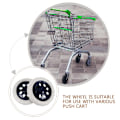 Miniatyrbillede 4 af 5: Hjul - Indkøbsvognshjul - Trolleyhjul - Reservedele - 16 cm - 2 stk.