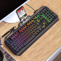 Pikkukuva 2 / 3: V2 104-näppäiminen mekaaninen pelihiiri Pöytätietokone Kannettava Tietokone Langallinen RGB-pelitietokoneen oheislaite puhelintelineellä