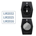 Miniatyrbillede 8 af 10: 5 stk genopladelige knapbatterier med Type-C batterilader Ladeadapter til LIR2032, 2025 og 2016 batteri Charger and LIR2016