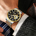 Miniatyrbild 4 av 4: Vattentät Quartz Analog Sport Luminous Armbandsur B