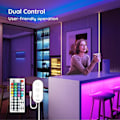Miniatyrbilde 4 av 5: LED-stripe lys Fargeskiftende LED-lys for soverom, Stripe wi