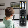 Miniatyrbilde 4 av 5: RC-879M erstatningsfjernkontroll Passer for ONKYO AV-mottaker TX-NR535 TX-SR333 HT-R393 HT-S3700