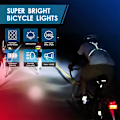 Miniatyrbillede 5 af 7: Cykel USB-lamper stærkt lys natkørsel forlygte tilbehør