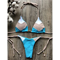 Miniatyrbild 6 av 7: 2023 Sexig Bikini Flerfärgad Baddräkt Dam Badkläder Push Up Ribbad Bikini Set Brasiliansk Baddräkt Beach Wear Badar Biquini meihon pin S meihon pin