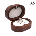 Miniatyrbillede 1 af 5: Rustik Bryllupsring Æske Bryllupsdag Ring Holder A5