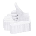 Pikkukuva 4 / 5: 12 parin pehmeät puuvillaiset käsineet, joustavat korut whiteC S12pcs