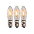 Miniatyrbilde 4 av 6: 7 stk LED-filamentlamper for adventslysstaker E10 universal
