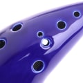 Miniatyrbilde 5 av 8: 12-hulls Keramisk Alto C Ocarina Legend Of Blue Instrument