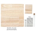 Miniatyrbillede 5 af 5: Boutique Trävirke Virkning Blockeringsbräda Stickning Blockeringsmatta Med Stångstift För Stickning Virkning