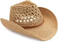 Vuxen Sol Halm Western Cowboyhatt Khaki-FA-