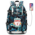 Miniatyrbillede 1 af 5: Liverpool Champions League Trykt Rygsæk Fritid Sports Taske Multifunktionel Computertaske A