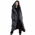 Miniatyrbilde 1 av 5: Unisex fleecefôret lang jakke med glidelås Nazgul - Grå