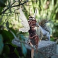 Miniatyrbillede 5 af 5: Udendørs fe have elver havefigurer, fe figur