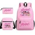 KPop Demon Hunters Backpack Students School Bag Pencil Case Shoulder Bag 3-piece Set _a A Pink-FA- Pink Style D