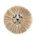 Miniatyrbild 2 av 2: Vävda trådtecknade L-ion Tiger Macrame Tassel Huvud Vägg Hängande Dekor 19.6in Style 6