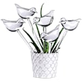 Miniatyrbillede 1 af 5: 10-pak Selvvande Glas, Transparente Fugleformede Glober til Planter