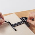 Miniatyrbillede 4 af 5: Tømrer DIY værktøjer Snedkeri Træbearbejdning Skrive lineal Træ Sc