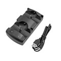 Miniatyrbillede 1 af 5: Opladningsstation til Playstation 3-controllere, 2-i-1 opladningsstation med LED-indikator, kompatibel med Playstation PS3/MOVE-controllere