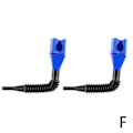 Miniatyrbillede 1 af 11: Fleksibel snap-on tragt til dræningsværktøj, fleksibel foldning til flere formål Blue 2pcs