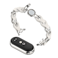 Miniatyrbild 1 av 5: För Xiaomi Smart Band 8 Magnetiskt Armbandsur Äkta Koläder + Armband i Aluminiumlegering