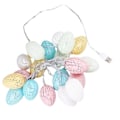 Miniatyrbilde 1 av 4: Fargerik 20 LED-lys påskeeggsdesign lysslynge USB-lysslynge