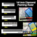 Miniatyrbild 2 av 8: 141MM diamantnät linjal form Antistick borrning broderi A