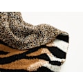 Miniatyrbilde 9 av 9: Tiger Fluffy Sherpa Sengeteppe, Supermyk Mink Fleece Sofffilt 130*160CM