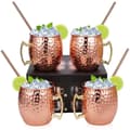 Moscow Mule Glas - Kopparglas - 500ml - 4-pack - Rostfritt stål - Diskmaskinssäker-XF32-