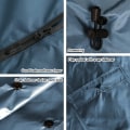 Miniatyrbilde 4 av 5: Lettvanns poncho i ripstop-materiale, pustende og gjenbrukbar