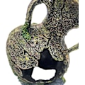 Miniatyrbilde 5 av 5: Stor 21 cm høy Aztek egyptisk ødelagt vase urne Chalis kunstig